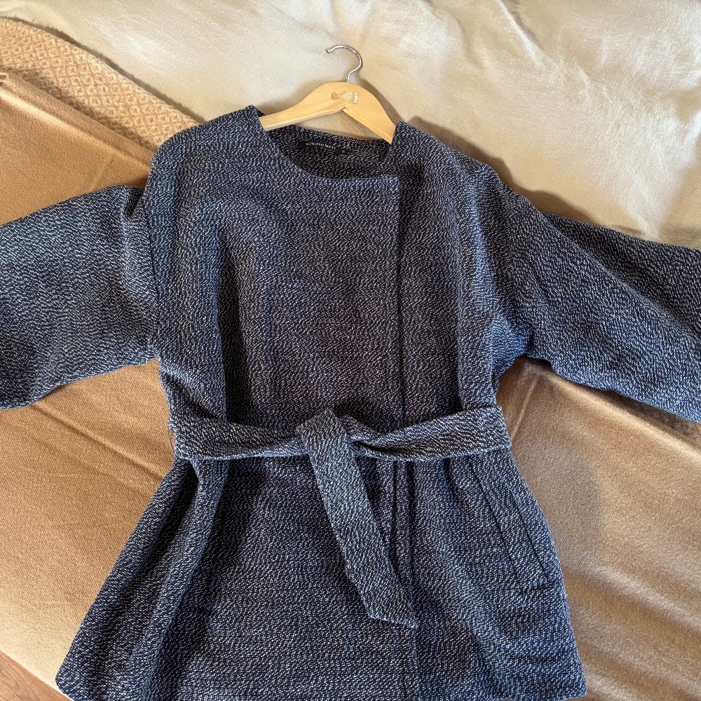 French cotton linen retro vintage Jacket- Monoprix Femme